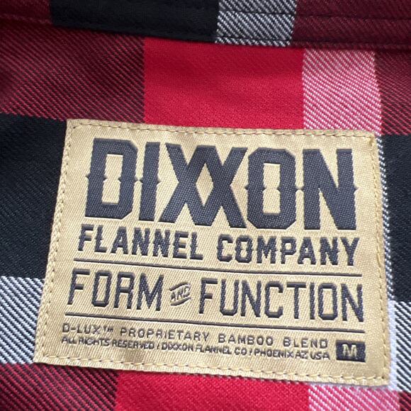 Dixxon Flannel Co Womens Shirt Medium Form & Function Red Plaid Mr. Horsepower - Picture 3 of 12